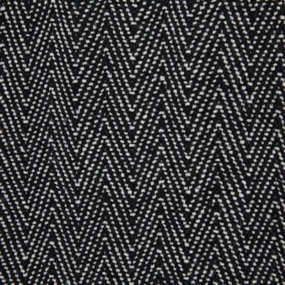 image 1 of Hartley Collection Recycled Cotton Throw in Black (90" x 100") | Black | Black