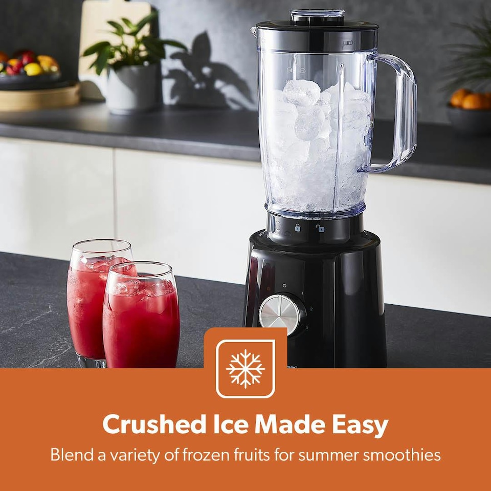 image 1 of GEEPAS Electric Blender Smoothie Maker, Food Jug Blender 650W | Black