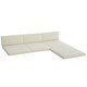 image 1 of Outsunny 3PCs Rattan Garden Seat Cushions Pads for Patio Furniture, Grey 