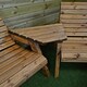 image 5 of Hand Made 5 Seater Chunky Rustic Wooden Garden Furniture Multi Set
