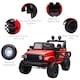 image 4 of HOMCOM 12V Kids Electric Ride On Car Truck Off-road Toy W/ Remote Control Red