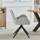 image 4 of Set of 2 Giarre Fabric Dining Chairs - Beige