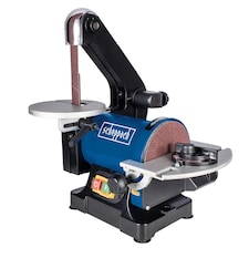 Scheppach BTS700 Belt & Disc Sander, 250W, 125mm Disc, Tilting Table, Dust Extraction
