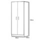 image 5 of FWStyle Tunis 3 Piece Bedroom Furniture Set - Matt Grey - Wardrobe + Chest + Bedside