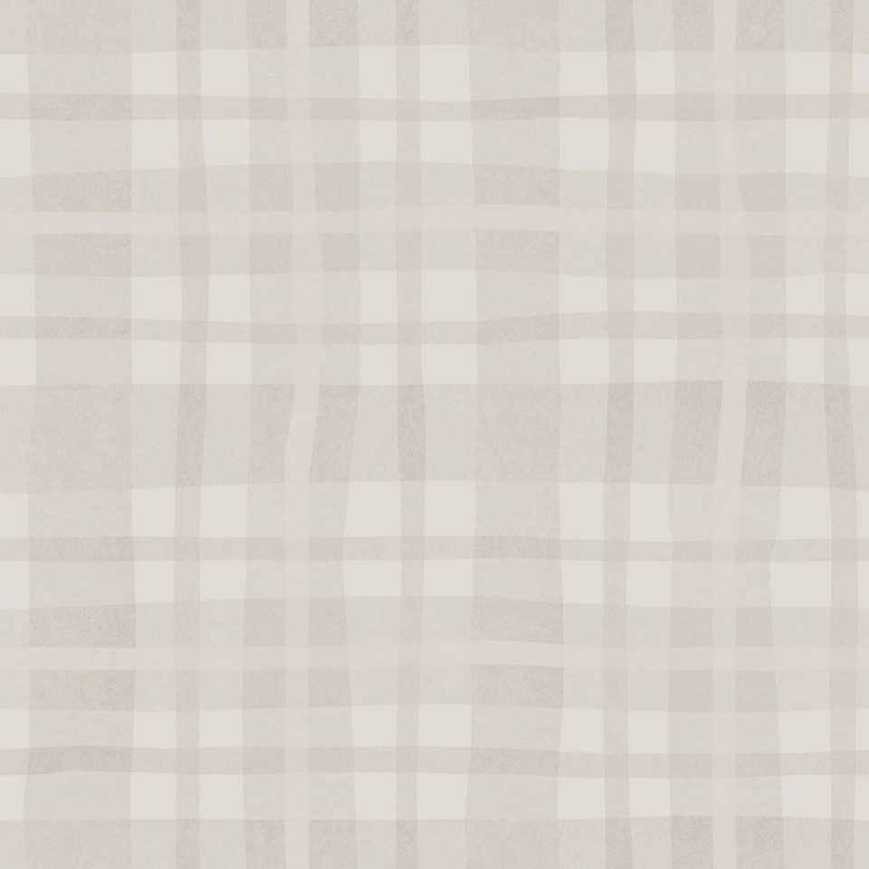 Holden Decor Ivy Plaid Wallpaper | Grey | Warm Grey | 1
