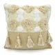 image 1 of Boho Tassle Heavy Tuft Cushion - 43cm x 43cm Cream