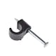 image 2 of SupaLec Round Cable Clips (Pack of 100) - Black - 6mm