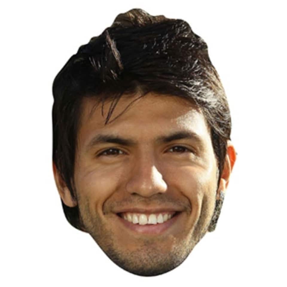 Sergio Agüero Cardboard Face Mask