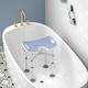image 8 of HOMCOM Aluminium Shower Stool for Elderly Disabled Non-Slip Bath Stool Blue