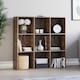 image 1 of Vida Designs Durham 3x3 Cube Storage Bookcase Display Unit, Dark Wood