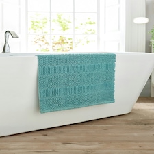 Romeo Absorbent 1500gsm Bath Mat - Soft Bathroom 50x80cm Mat Green | Seafoam | 50 x 80cm