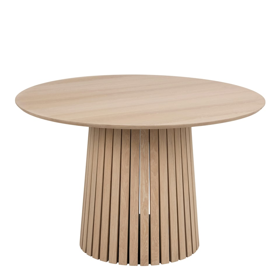 image 1 of Christo Round Dining Table in White Oak