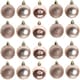 image 1 of 50mm/12Pcs Christmas Baubles Shatterproof Rose Gold,Tree Decorations