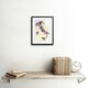image 2 of Map Painting Italy Sardinia Sicily Paint Splash Colour 9x7" Black Framed Wall Art Print