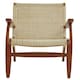 image 2 of Interiors by Premier Rattan Woven Reclined Wood Chair, Wooden Frame Rattan Patio Chair, Rattan Outdoor Chair for Garden