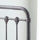 image 4 of 3ft Single Industrial,Traditional Black Silver Textured Tubular Metal Bed Frame,Strong,Rustic Style Bedstead | Silver | Black Silver | Single