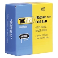 Tacwise 16 Gauge Straight Finish Nails 40Mm Pack 2500