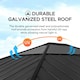 image 4 of Sunjoy 3.93m x 4.52m Cedar Wooden Gazebo ERNIR, Anthracite