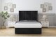 image 1 of Sloomy Beaumont Black Naples Ottoman Bed With Mattress With 54" Wingback Headboard 2'6 Small Single