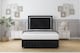 image 1 of Sloomy Boston Chrome Black Naples Divan Bed With Mattress 2 Drawers Right Side With 54" Floor Standing Headboard & 12" Matching Footboard 2'6 Small Single | Black | Black | Small Single | 1