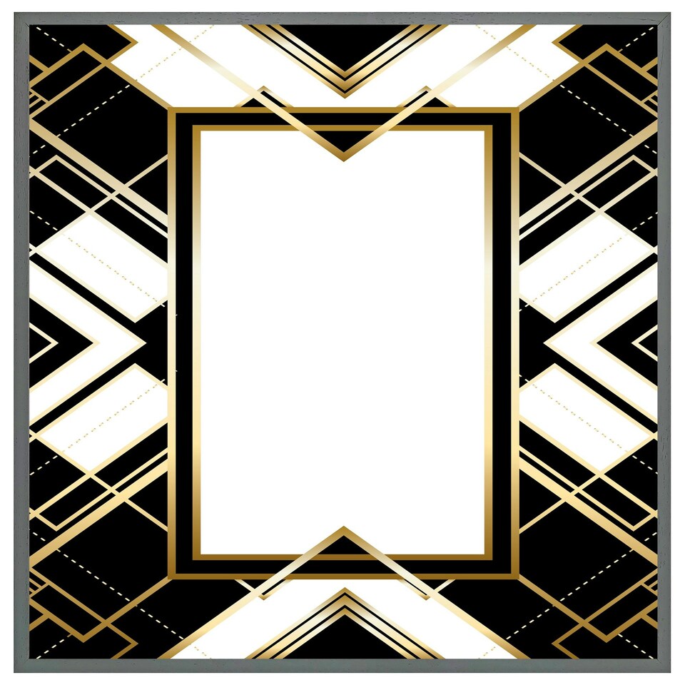 image 1 of Art deco frame (Picture Frame) Brown | Oak | XL