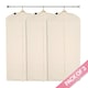 image 1 of 3 x Deluxe 100% Natural Zipped Cotton Dress Cover (Approx. 129 x 57 cms) Cream