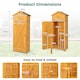 image 2 of Outdoor Storage Shed Garden Tool Utility Cabinet Waterproof Asphalt Roof