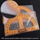 image 5 of 50cm Plastic Removable Handle Teaching Protractor