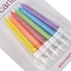 image 4 of Anniversary House Glitter Candles Multi-Coloured Rainbow Mix with Holders Pack of 12