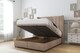 image 2 of Sloomy Hargrave Mink Naples Ottoman Bed With Mattress With 54" Wingback Headboard 4' Small Double