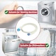 image 7 of SPARES2GO Safety Inlet Hose Washing Machine Dishwasher Water Fill Leak Protection Stop Valve Pipe (1.5m Length, 3/4" Connections)