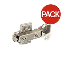 Securit Soft Close Concealed Hinges (Pack Of 6) - Silver - 12.5 x 37.5 x 5.5cm