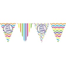 Creative Party Sorry You´re Leaving Paper Chevron Bunting - Multicoloured - One Size