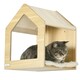 image 8 of PawHut Cat Wall Furniture Condo Perches Scratch Posts Steps 8 Piece Beige