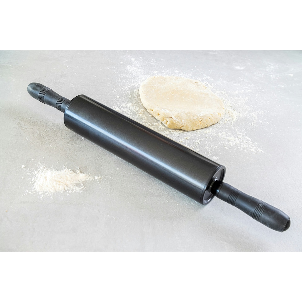 image 1 of KitchenCraft Rolling Pin Black Non-Stick 46cm