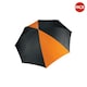 image 1 of Kimood Unisex Auto Opening Golf Umbrella (Pack Of 2) - Black/ Orange - One Size