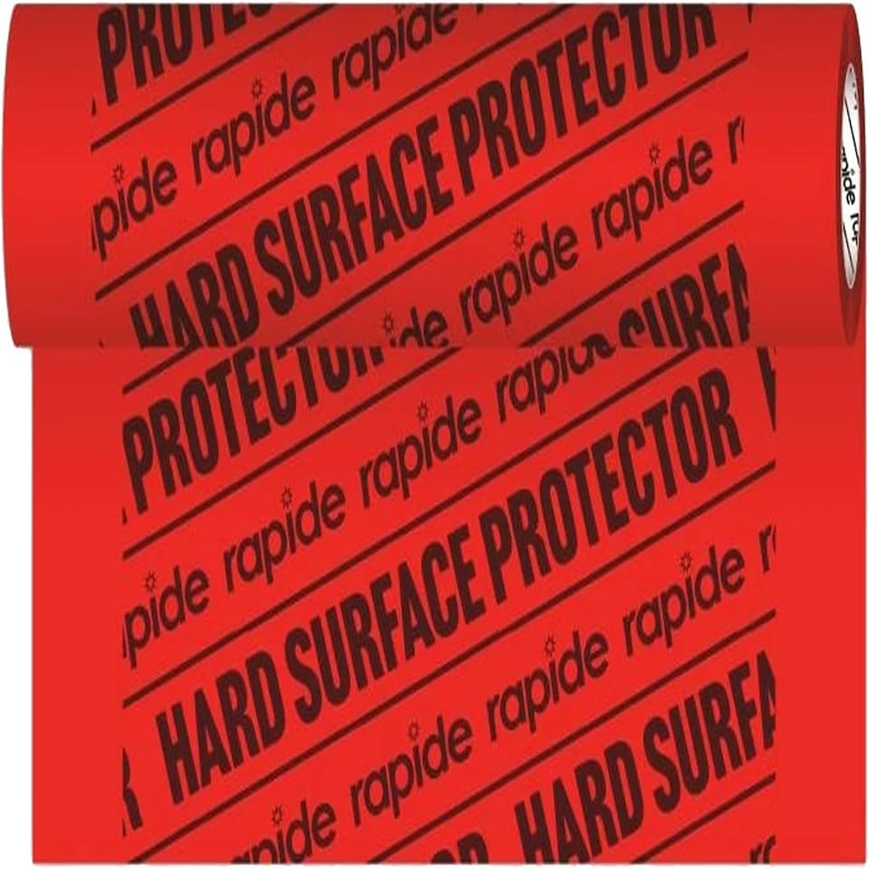 image 1 of 2 x Hard Surface & Floor Protector Film Semi-Adhesive DIY Dust Sheet
