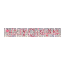 Amscan Happy Christening Foil Banner - Pink - 2.7m