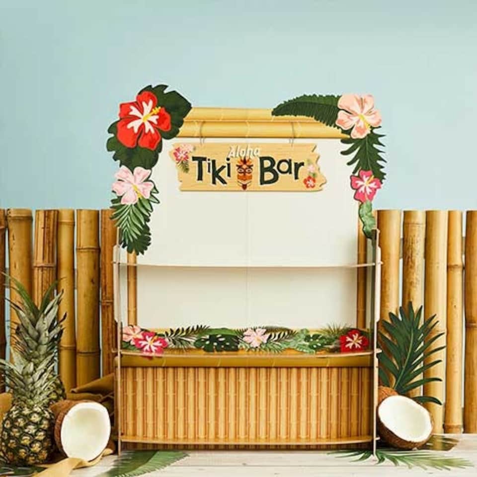 image 1 of Tropical Tiki Bar Drinks Wall Stand