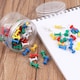 image 4 of Tub of 60 Assorted Colour Push Pins 25mm