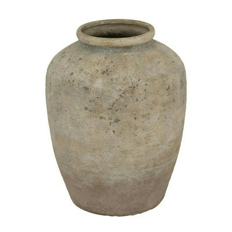 image 1 of Deruta Medium Mottled Vase - Ceramic - L30 x W30 x H40 cm - Grey Grey