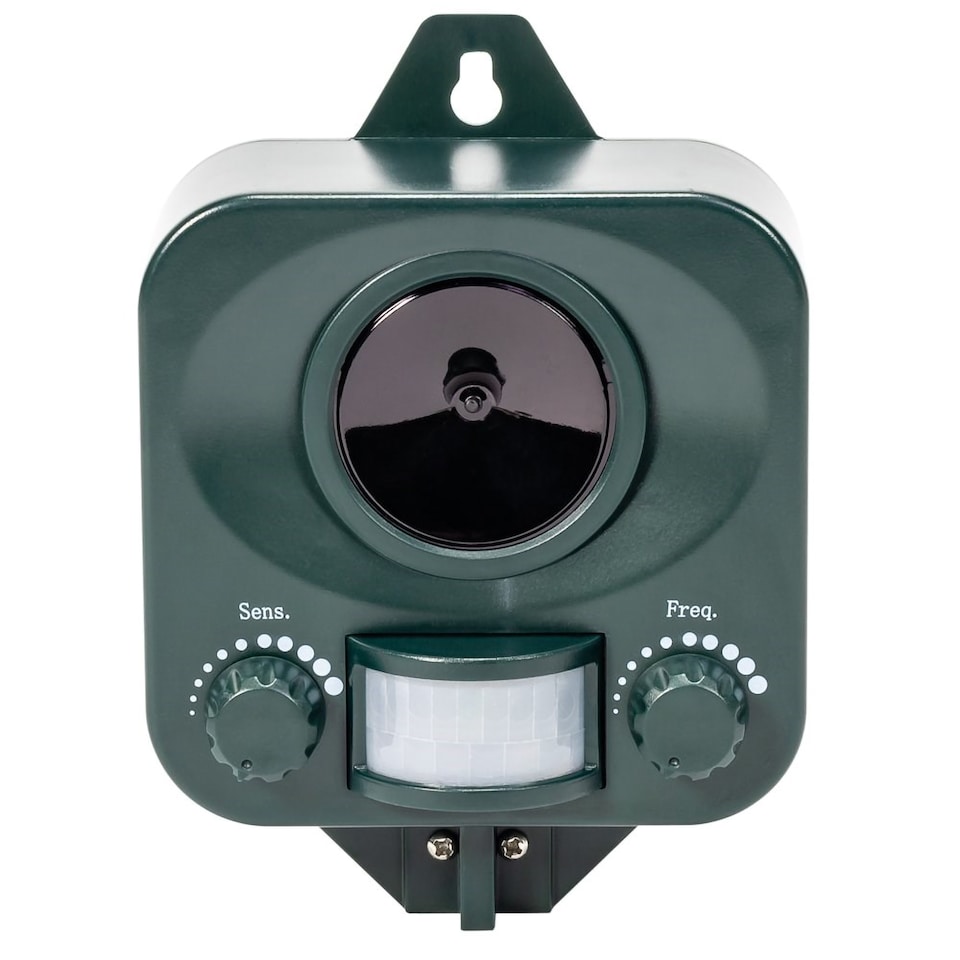 image 1 of Battery Powered Cat Repellent Ultrasonic Repeller Deterrent & Stake