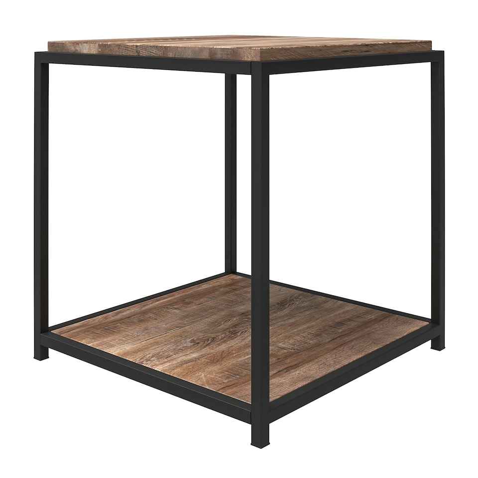 image 1 of Quincy End Table Weathered Oak Brown | Oak
