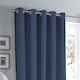 image 2 of Fusion Sorbonne Eyelet Curtains Navy