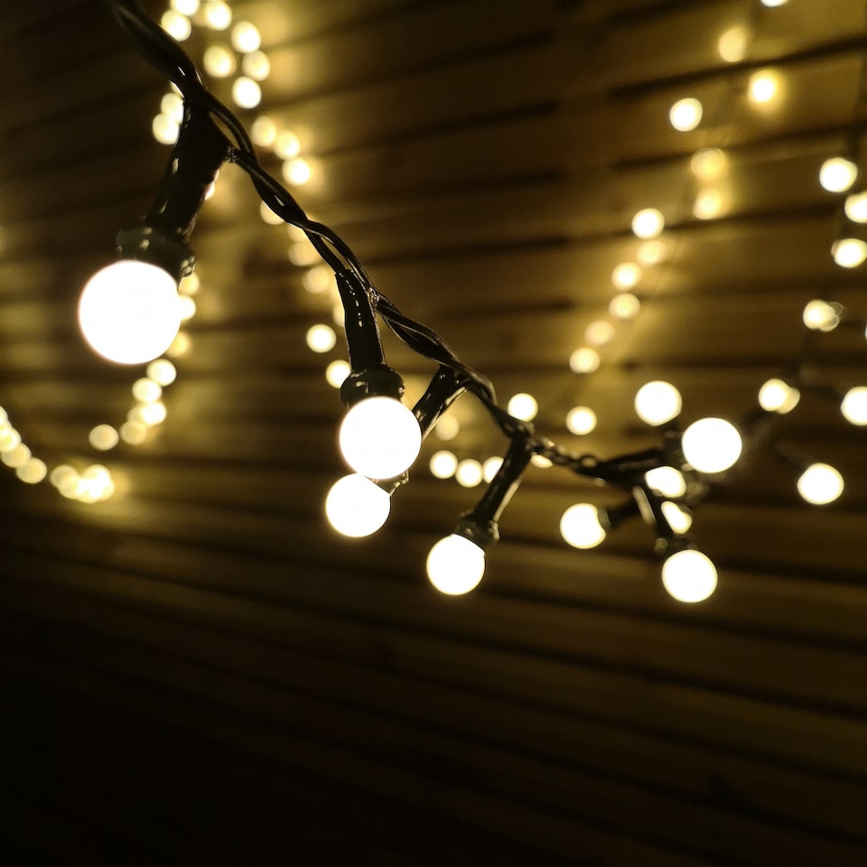 image 1 of 3.75m Frosted Berry Christmas Lights with 150 LEDs in Warm White