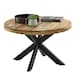 image 1 of Valor Mango Wooden Round Coffee Table Spider Legs Brown