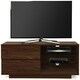 image 2 of Centurion Supports Gallus Premium Walnut with 2-Walnut Drawers and 3-Shelves 32"-55" LED/OLED/LCD TV Cabinet Brown