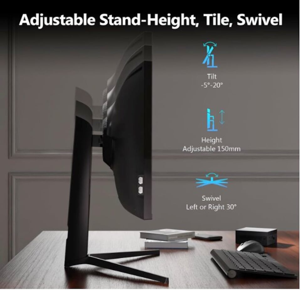 image 1 of Z-Edge 40 Inch Curved Ultrawide Monitor 5K2K 120Hz WUHD 5120x2160 1ms Black | 21:9 IPS Panel, 1ms MPRT, HDMI 2.1, DP 1.4, 130% sRGB, Adaptive Sync, Height Adjustable, Built-in Speakers, PIP & PBP