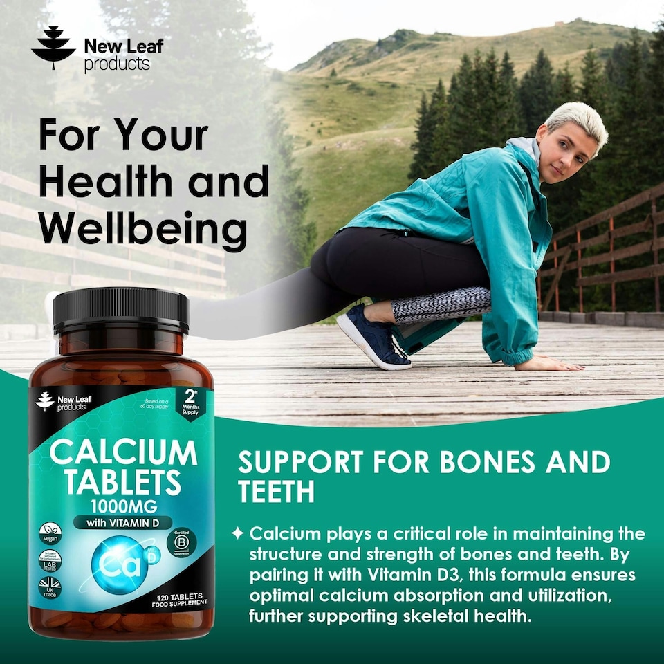 image 1 of Calcium & Vitamin D3 Tablets 120 Fill