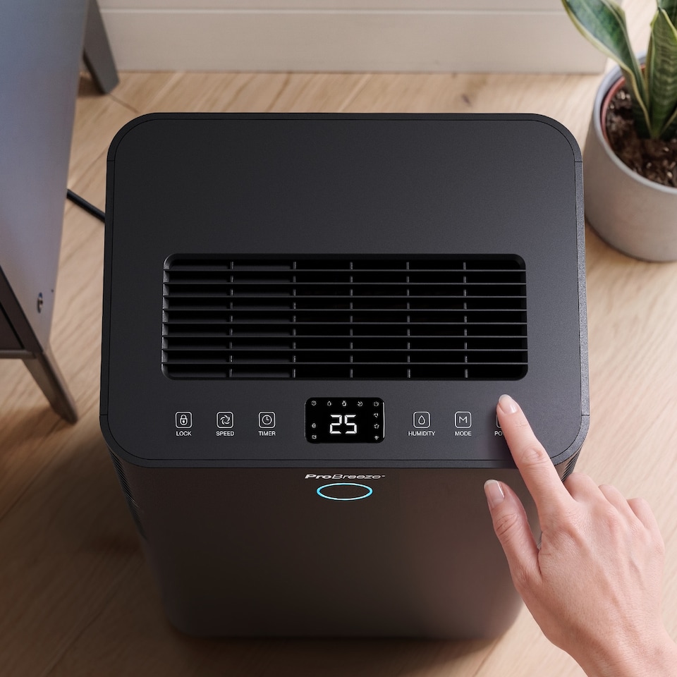 image 1 of Pro Breeze OmniDry 20L Dehumidifier with Smart App Control - Black
